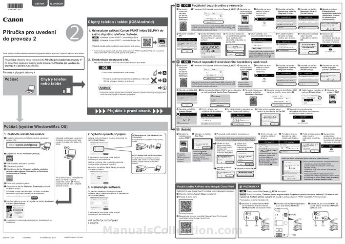 Canon PIXMA MG3650 MG3600 series Getting Started Guide (software