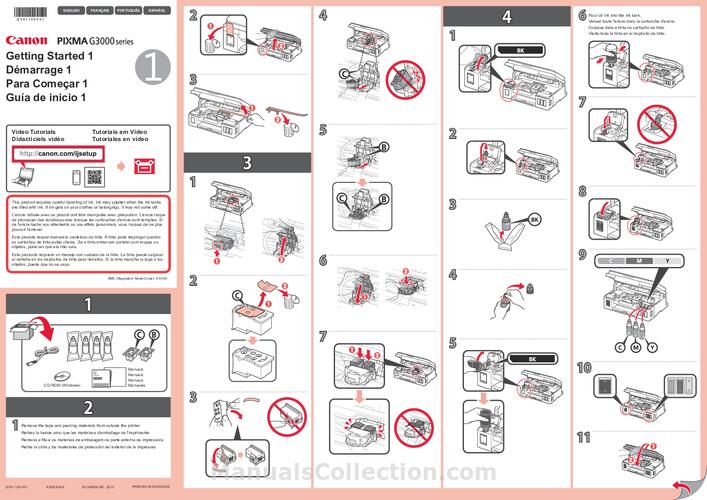 canon pixma g3400 g3000 series getting