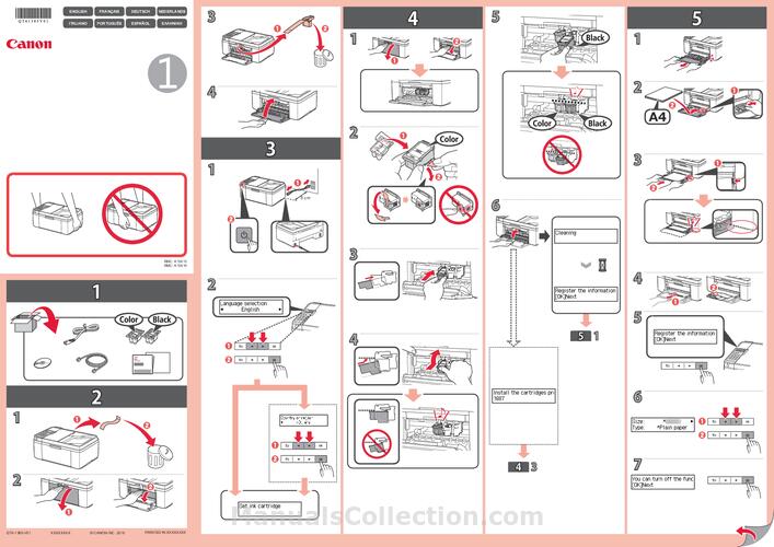 Canon PIXMA MX494 MX490 series Getting Started Guide (device setup part