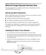 epson network image express card user guide Network scanning procedure.